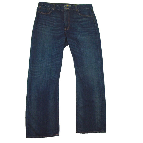 Lucky Brand Men’s Jeans 181 Relaxed Fit Straight‎ Leg 36x32 Dark Wash Denim - Picture 1 of 14